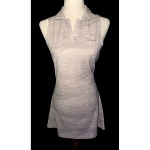 Macade Sleeveless Dress Golf‎ Pickleball Tennis Augusta Brown Marble Swirls M